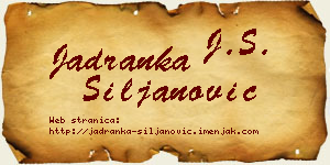 Jadranka Siljanović vizit kartica